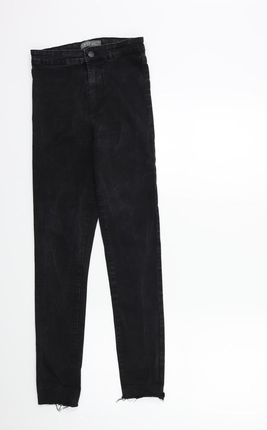 Denim & Co. Womens Black  Denim Skinny Jeans Size 10 L28 in