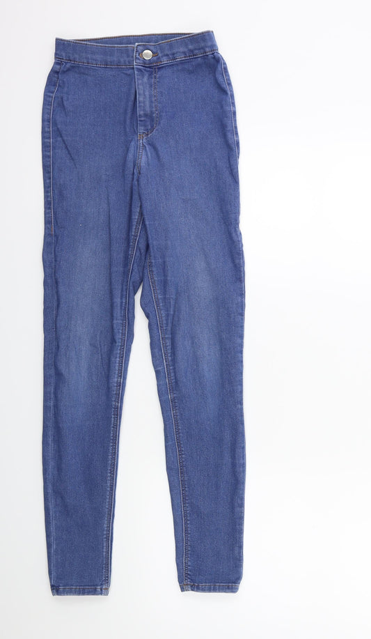 Topshop Womens Blue  Denim Skinny Jeans Size 26 in L32 in