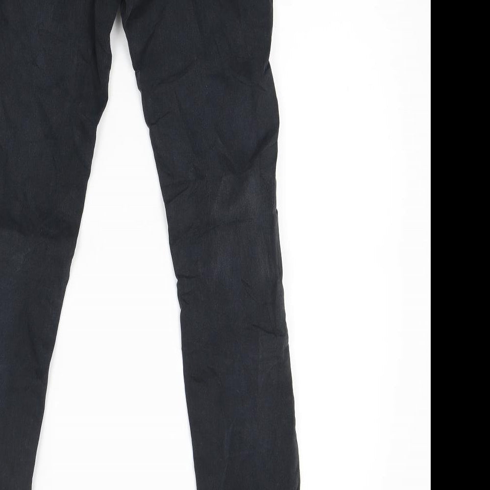 Divided Womens Black  Denim Skinny Jeans Size 8 L28 in