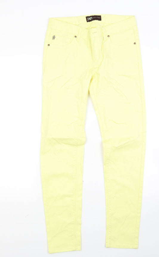J uim Womens Yellow  Denim Skinny Jeans Size 28 in L27 in