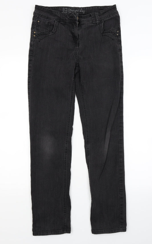 TU Womens Black  Denim Skinny Jeans Size 10 L27 in