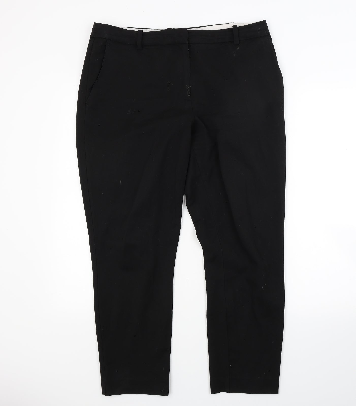 H&M Womens Black   Trousers  Size 14 L25 in