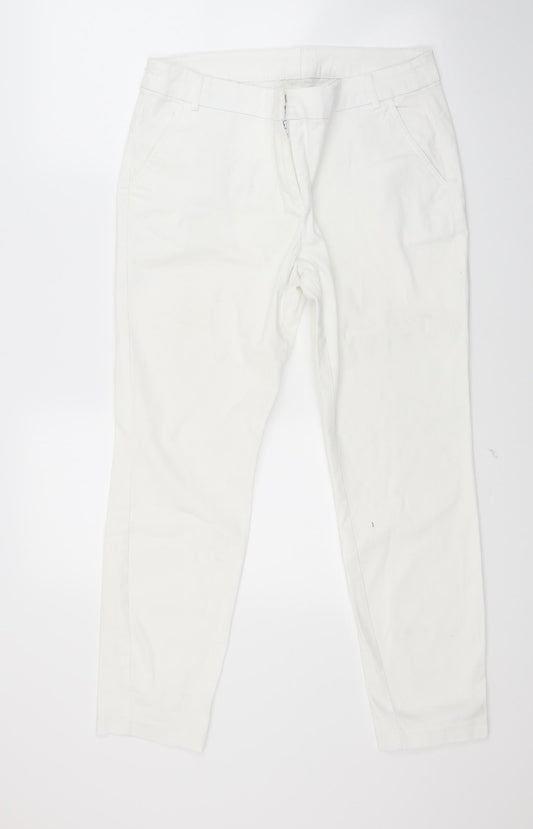 Preworn Womens White   Trousers  Size 30 in L25 in