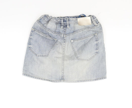 H&M Girls Blue  Denim Mini Skirt Size 10 Years