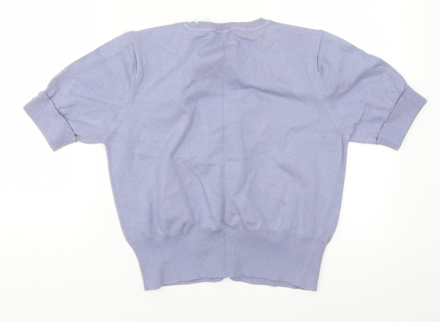 M&Co Womens Purple   Cardigan Jumper Size L