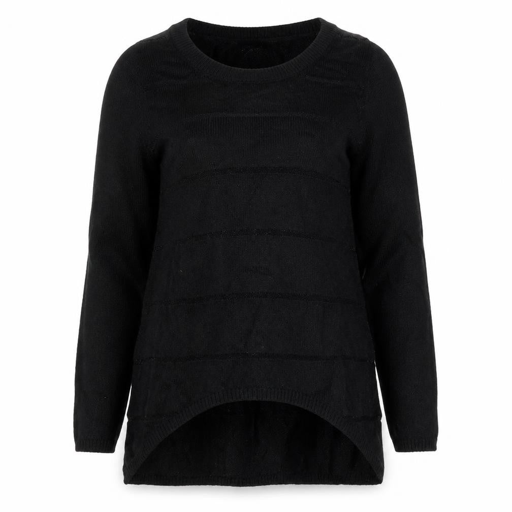 Next Womens Black Striped  Pullover Jumper Size 6
