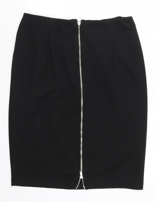 Arlene Phillips Womens Black   Straight & Pencil Skirt Size 33 in
