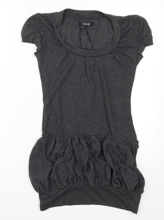 Mystify Womens Grey   Basic T-Shirt Size S