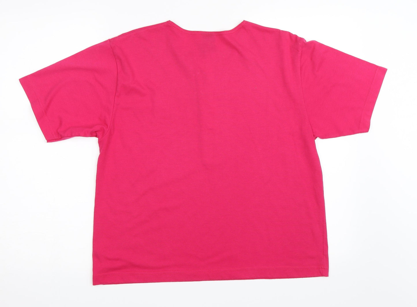 Canada Womens Pink   Basic T-Shirt Size 16