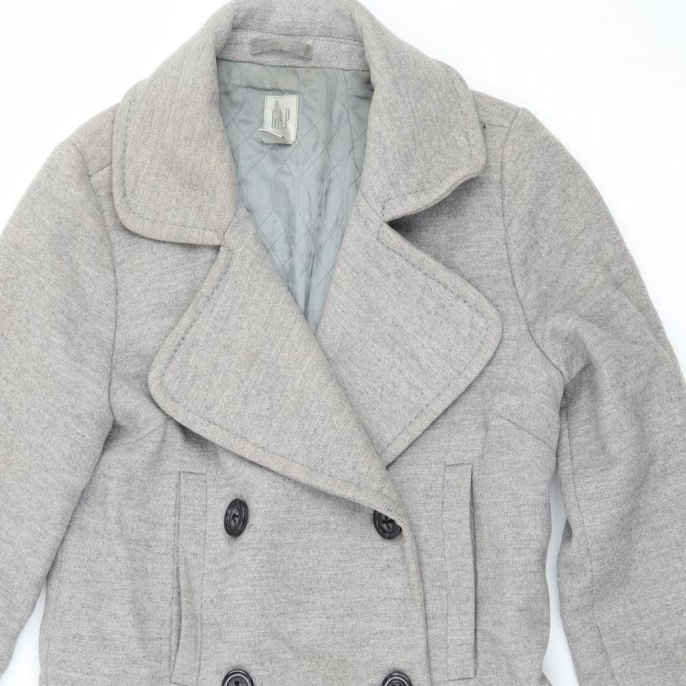 Gap Womens Grey   Overcoat Coat Size 8