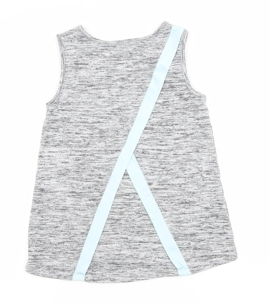 RElfex  Girls Grey  Jersey Basic T-Shirt Size 7-8 Years