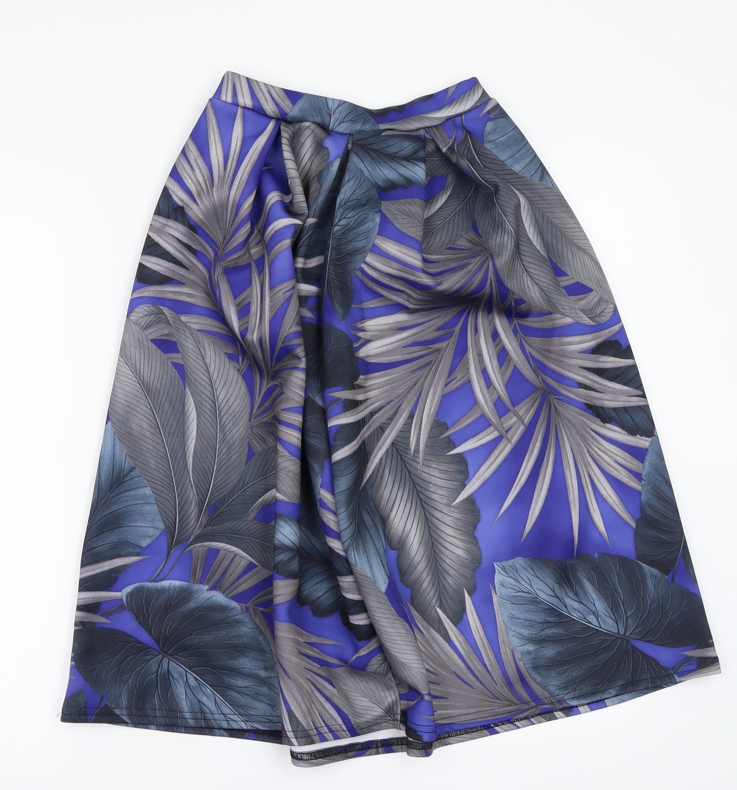 Fashion Union Womens Blue Floral  A-Line Skirt Size 8