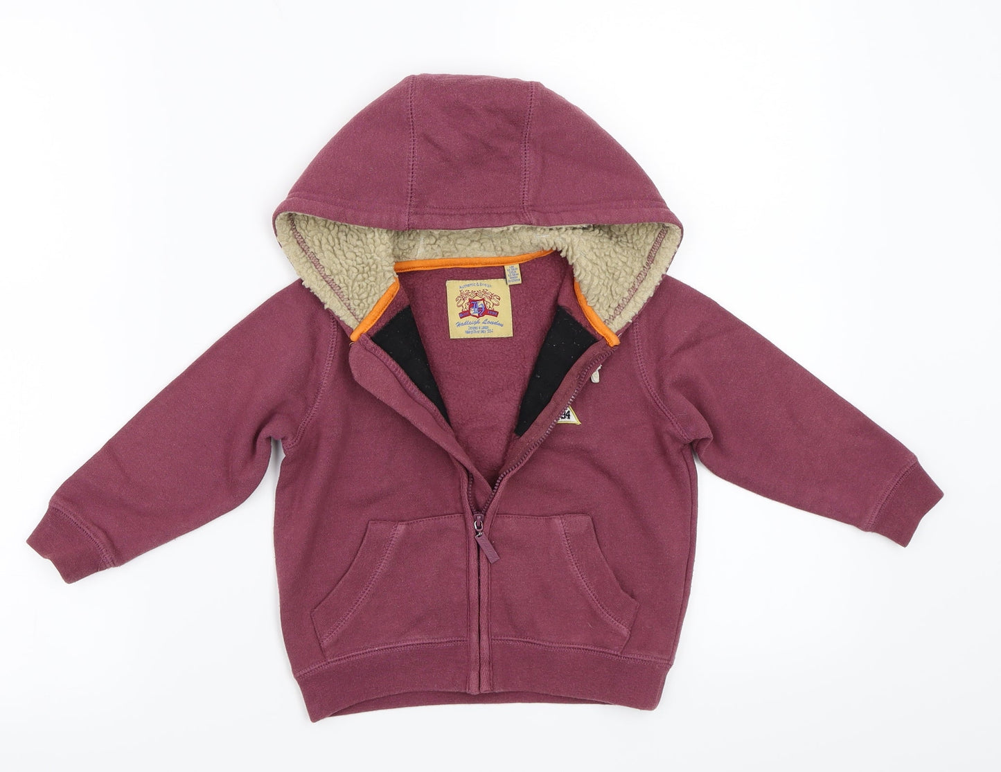 Authentic & british Boys Purple   Jacket Coat Size 2 Years