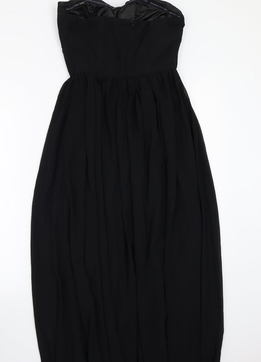 TD Womens Black   A-Line  Size 8