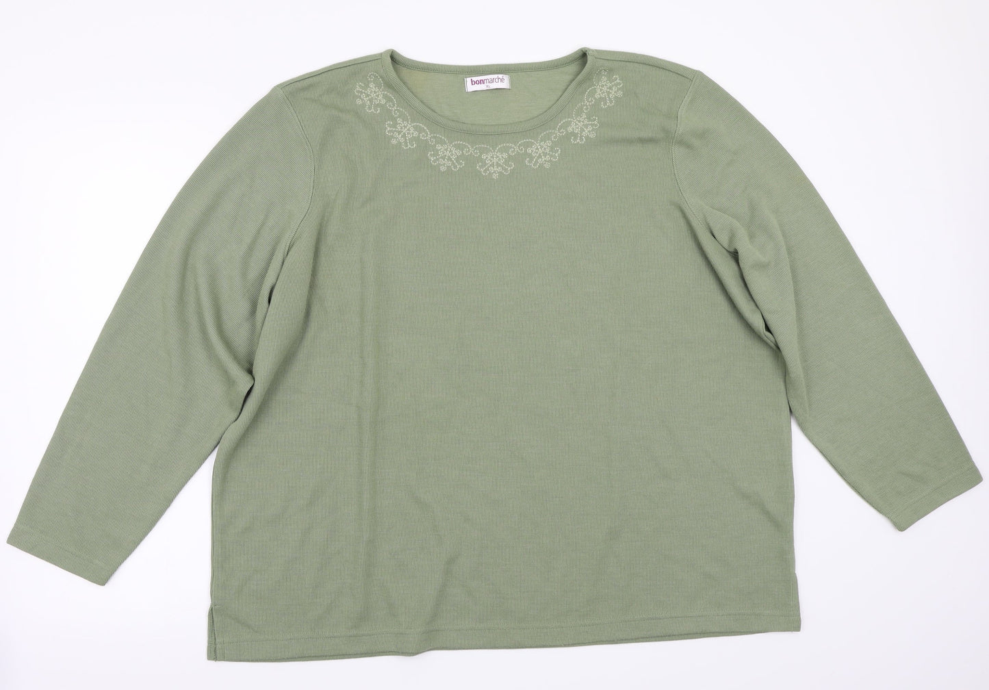 Bonmarché Womens Green   Pullover Jumper Size XL