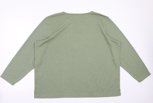 Bonmarché Womens Green   Pullover Jumper Size XL