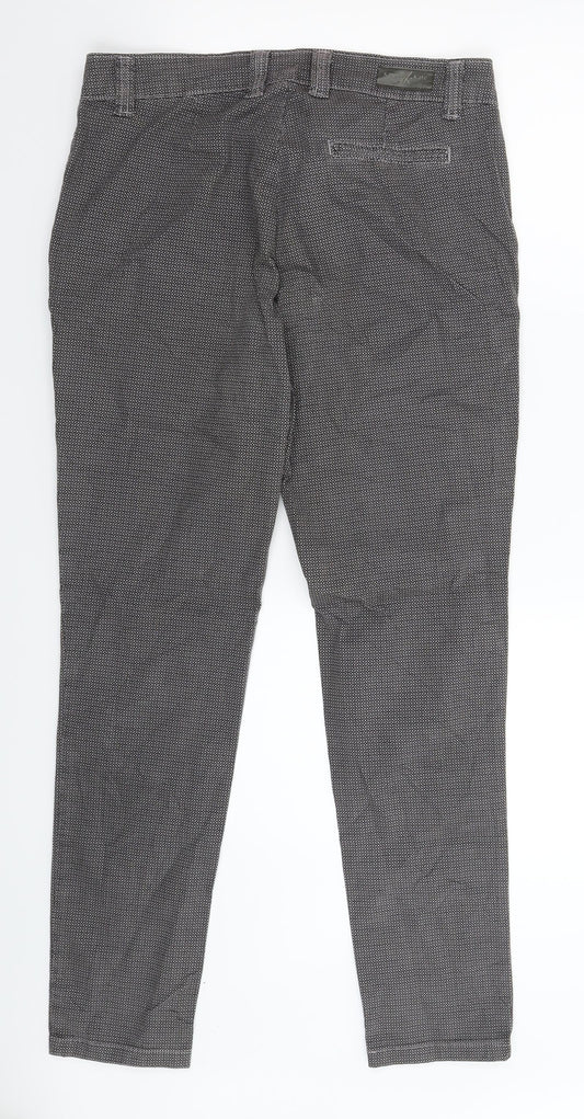 Karen Kate Womens Multicoloured Geometric  Chino Trousers Size 30 in L30 in