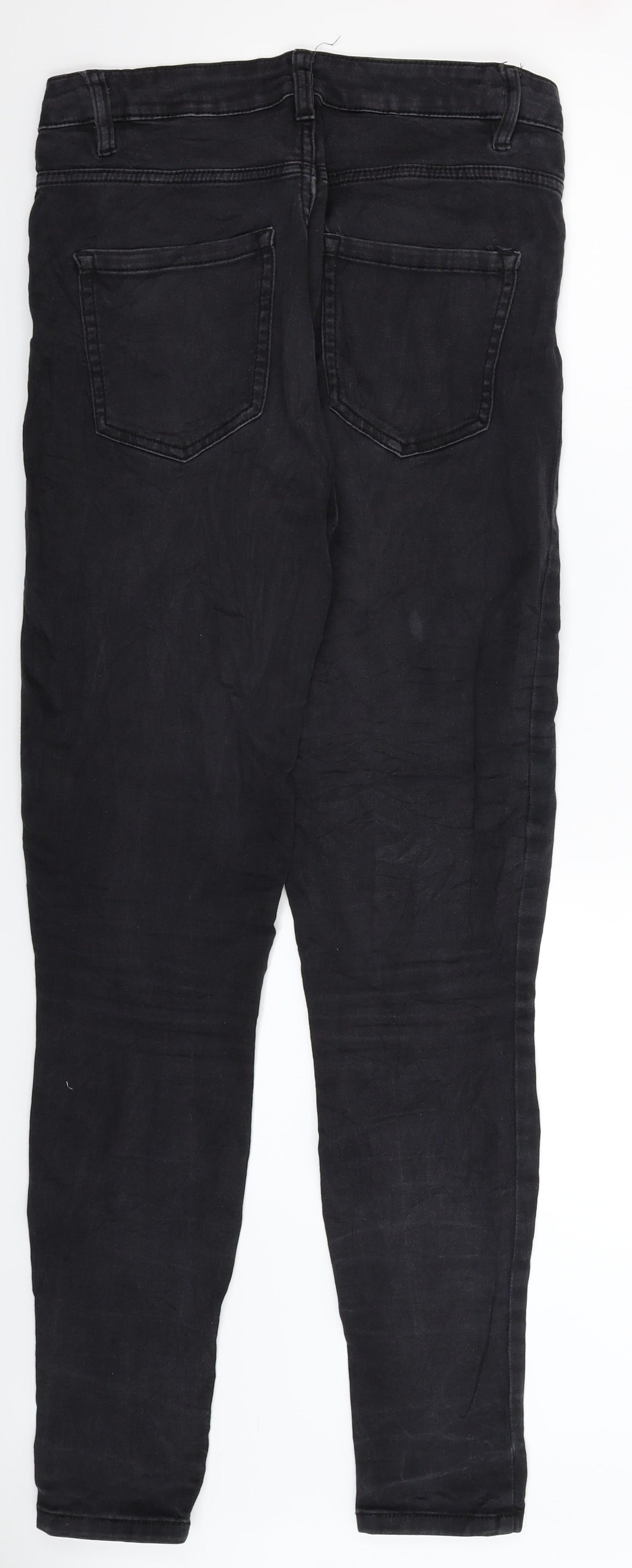 Preworn Womens Black  Denim Jegging Jeans Size 10 L31 in