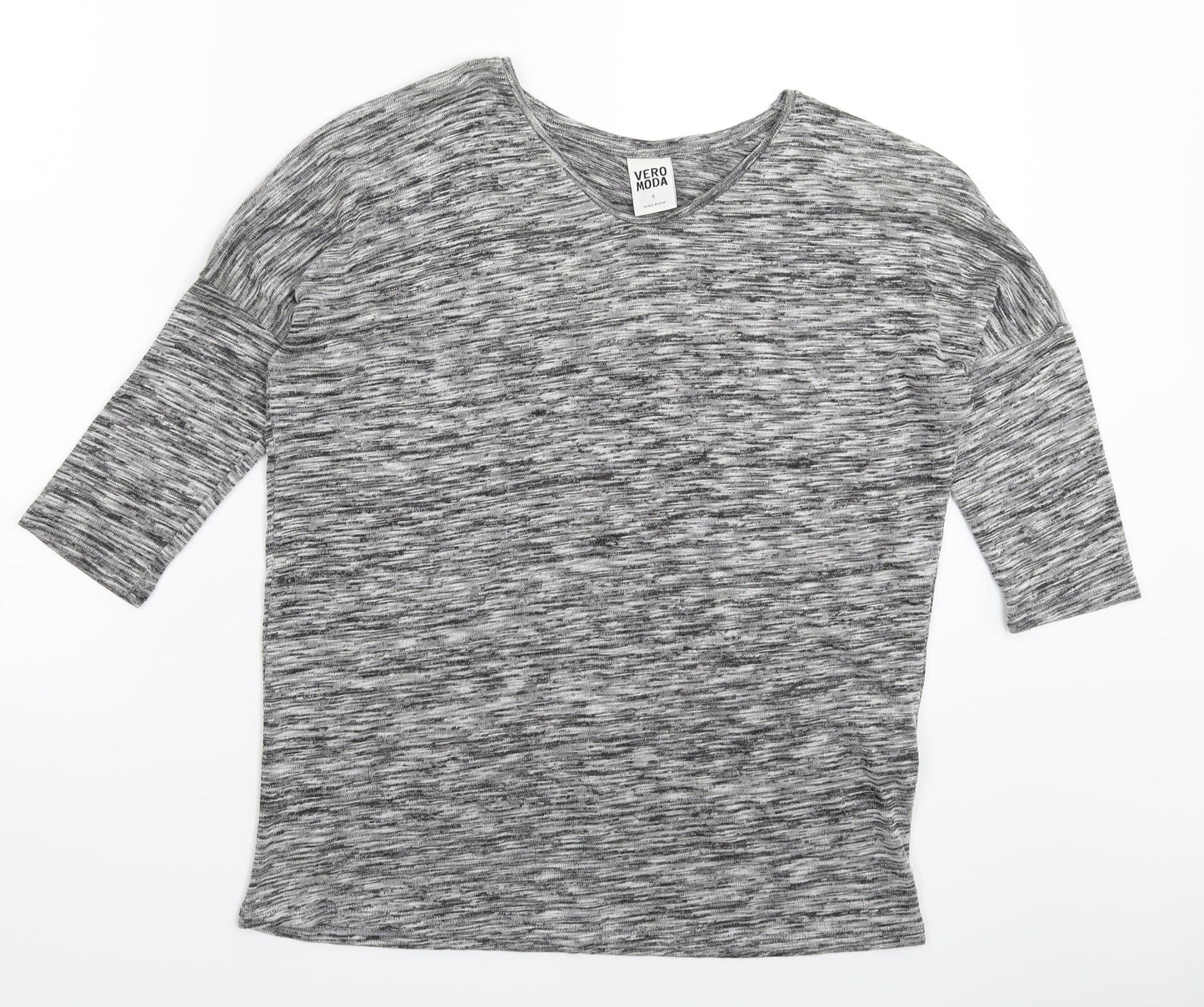 VERO MODA Womens Grey  Knit Pullover Jumper Size S