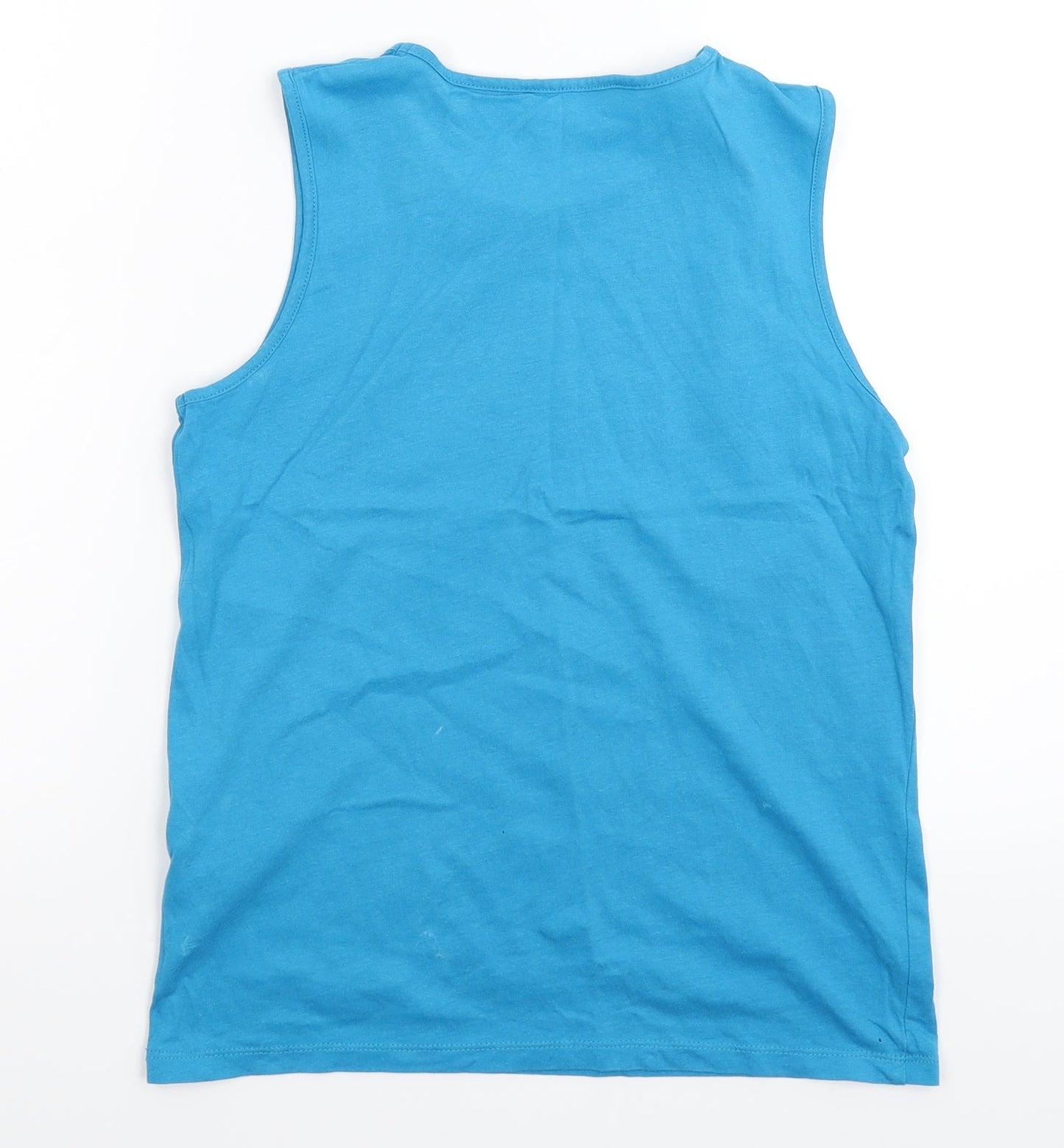 H&M Boys Blue   Basic Tank Size 9-10 Years