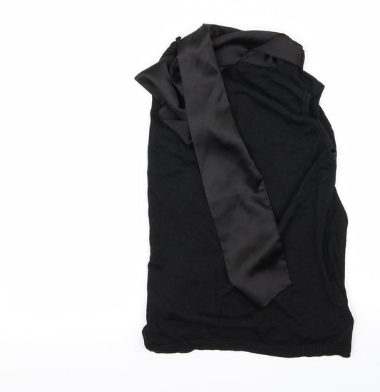 kaleidscope Womens Black   Vest Jumper Size 14