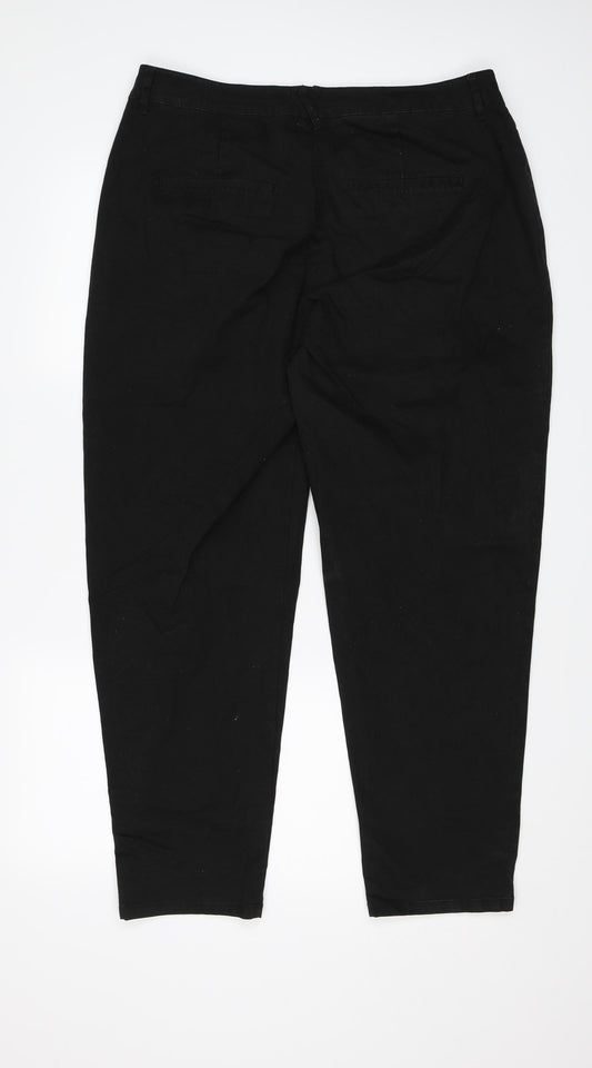 ASOS Womens Black   Trousers  Size 14 L28 in