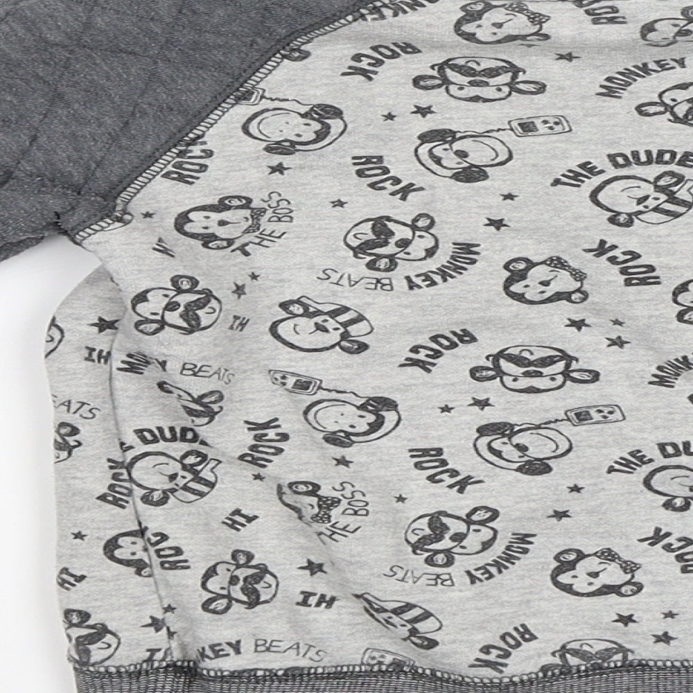 George Boys Grey   Pullover Sweatshirt Size 2-3 Years  - Monkeys