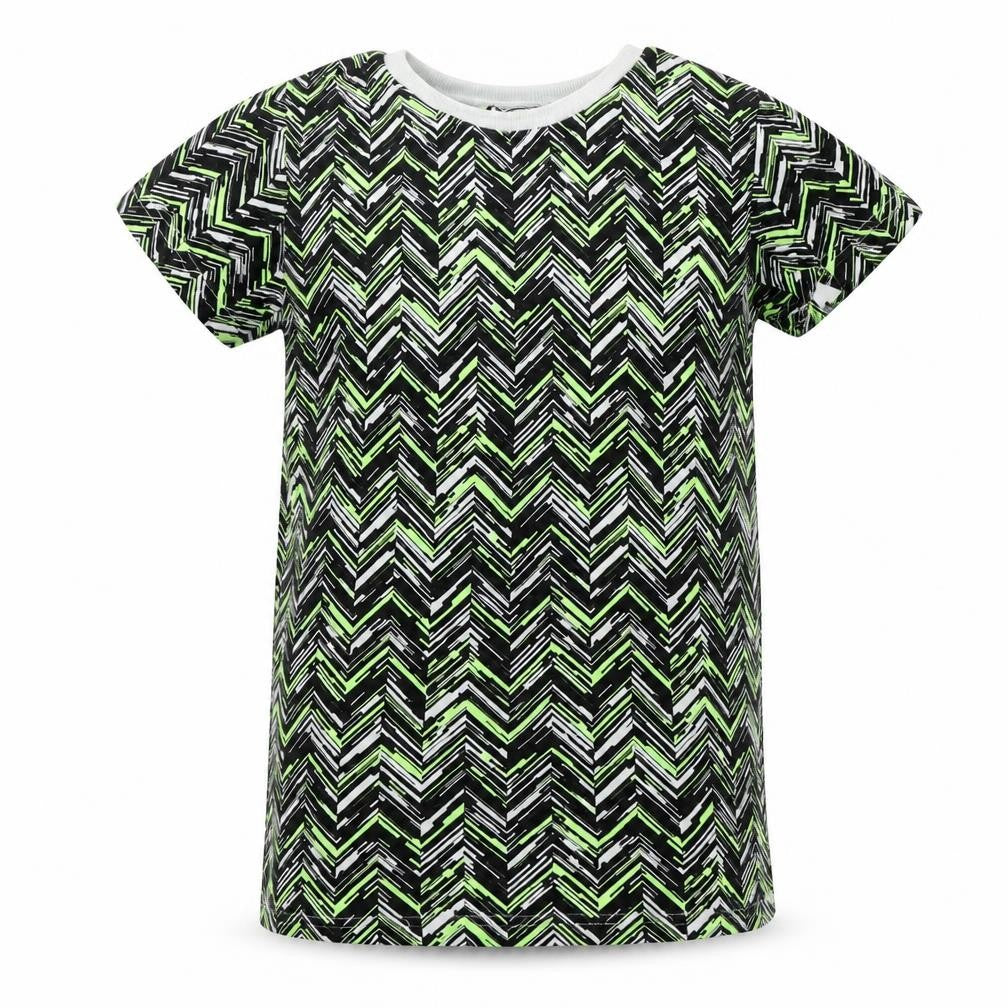 Matlan Boys Green Geometric  Basic T-Shirt Size 8 Years