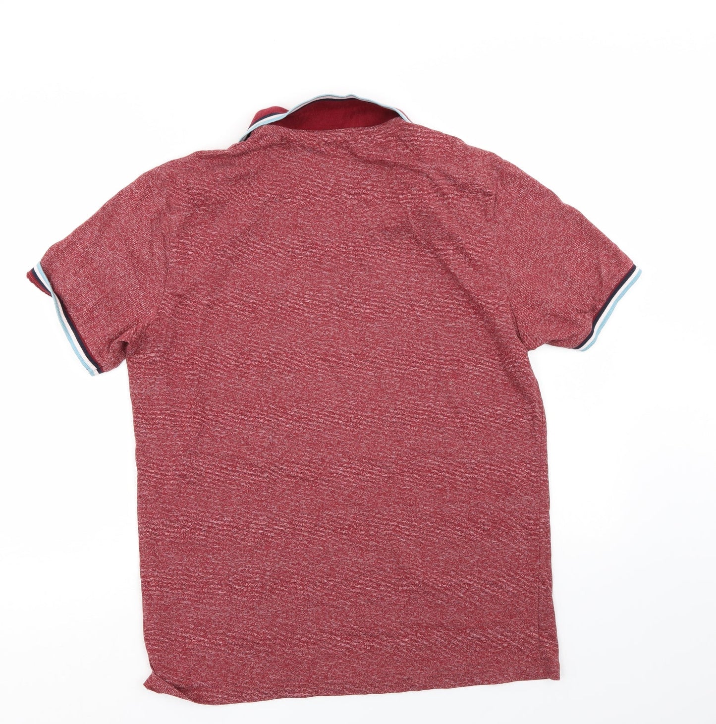 M&S Mens Red    Polo Size M