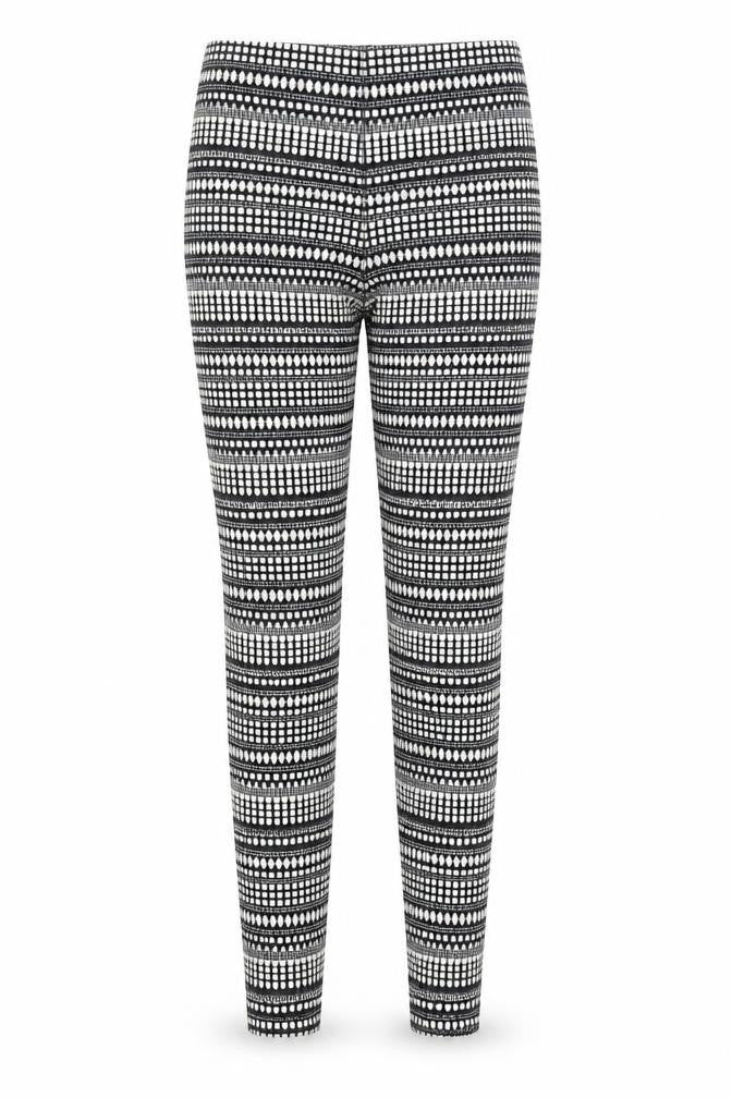 H&M Womens Multicoloured Geometric  Jegging Trousers Size 6 L28 in