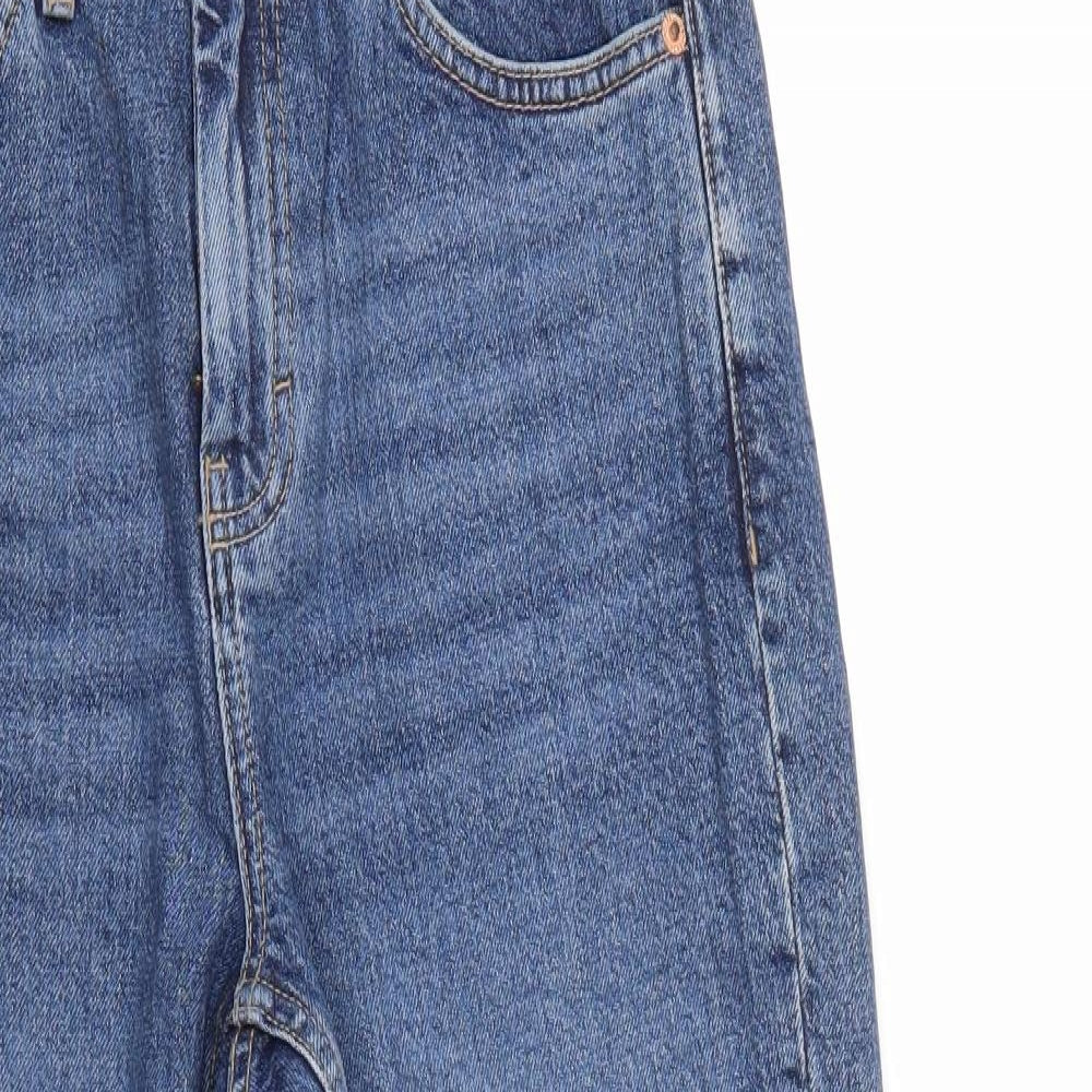 Top Shop Mens Blue  Denim Cropped Jeans Size 28 L23 in