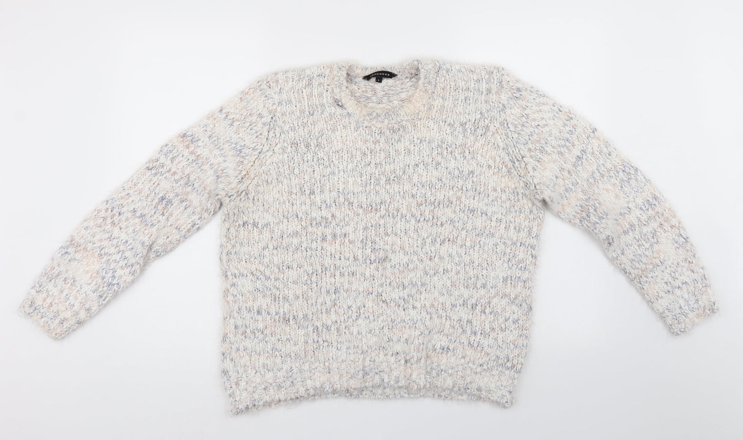 Peacocks Womens Multicoloured   Pullover Jumper Size L