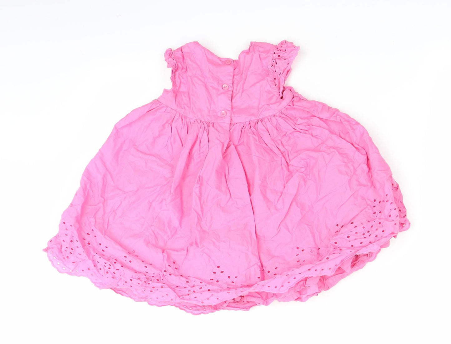 Mothercare Girls Pink   Fit & Flare  Size 12-18 Months
