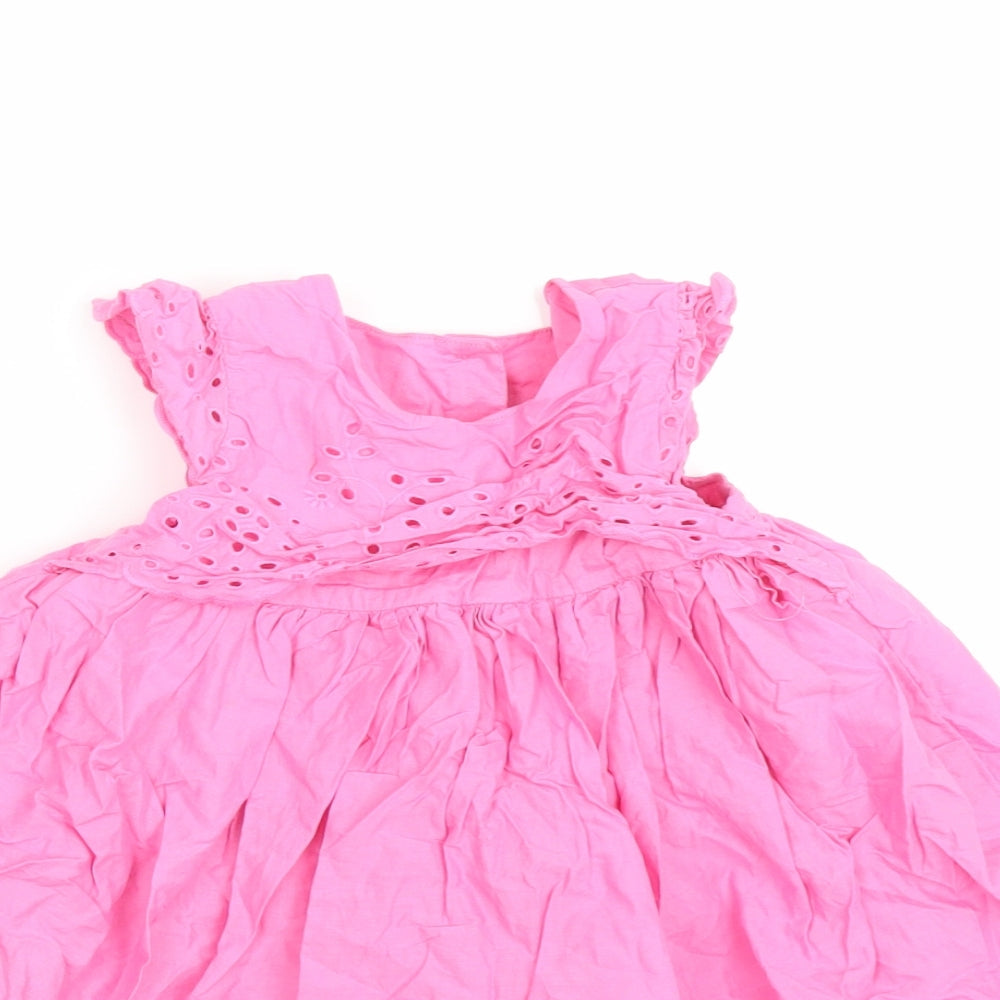 Mothercare Girls Pink   Fit & Flare  Size 12-18 Months