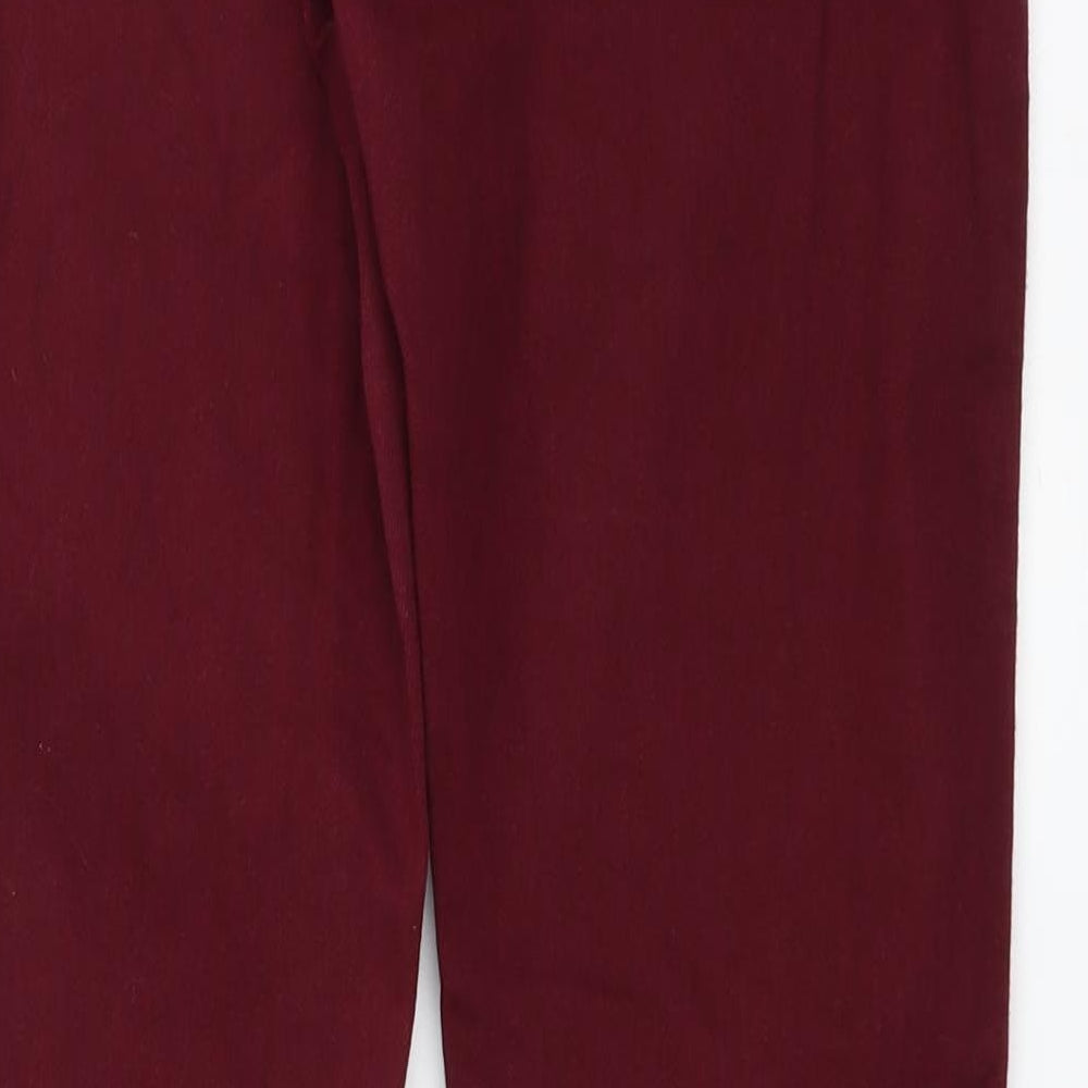 Topshop Womens Red  Denim Straight Jeans Size 29 in L30 in