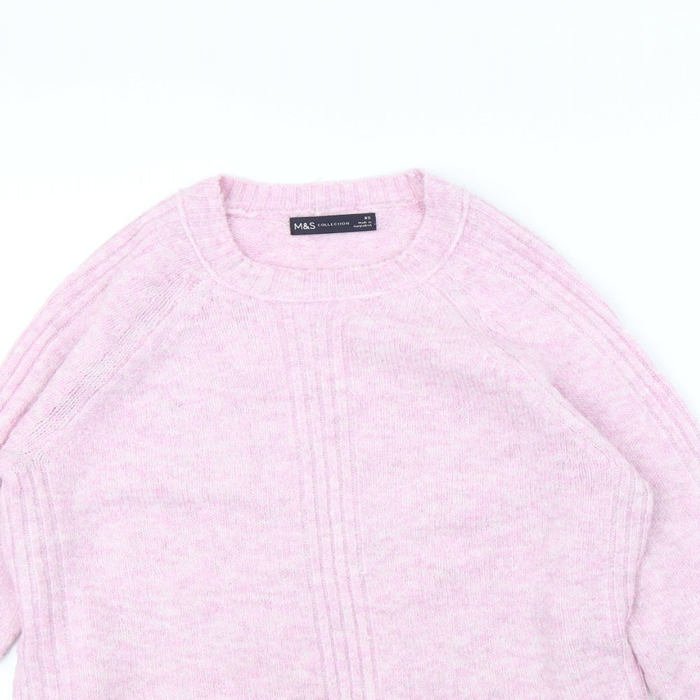m&s Womens Pink   Pullover Jumper Size XS