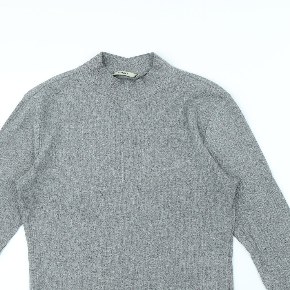 Oasis Womens Grey   Pullover Jumper Size M
