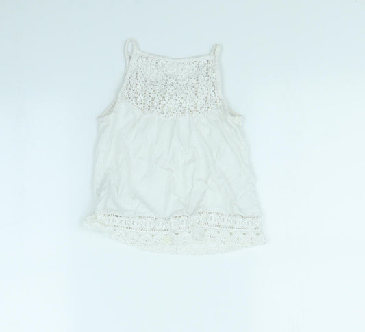 NEXT Girls White   Basic Tank Size 6 Years