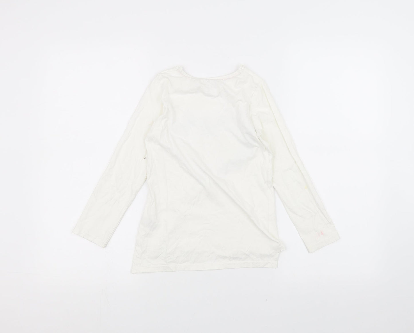 love is sweet Girls White   Basic T-Shirt Size 6-7 Years