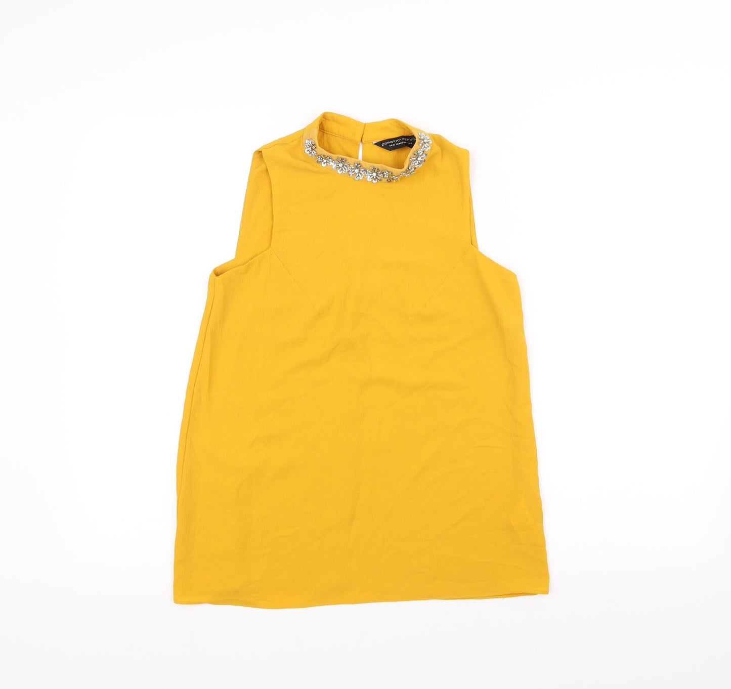 Dorothy Perkins Womens Yellow   Basic T-Shirt Size 6