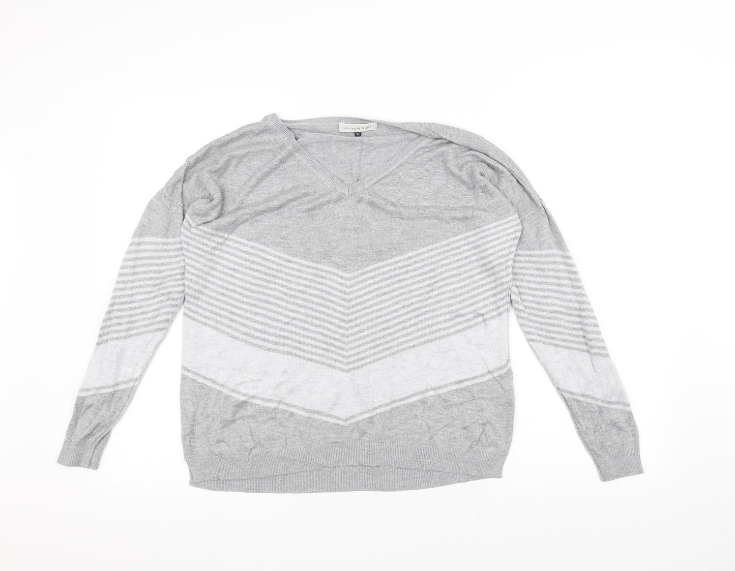 Maison de nimes Womens Grey   Pullover Jumper Size S
