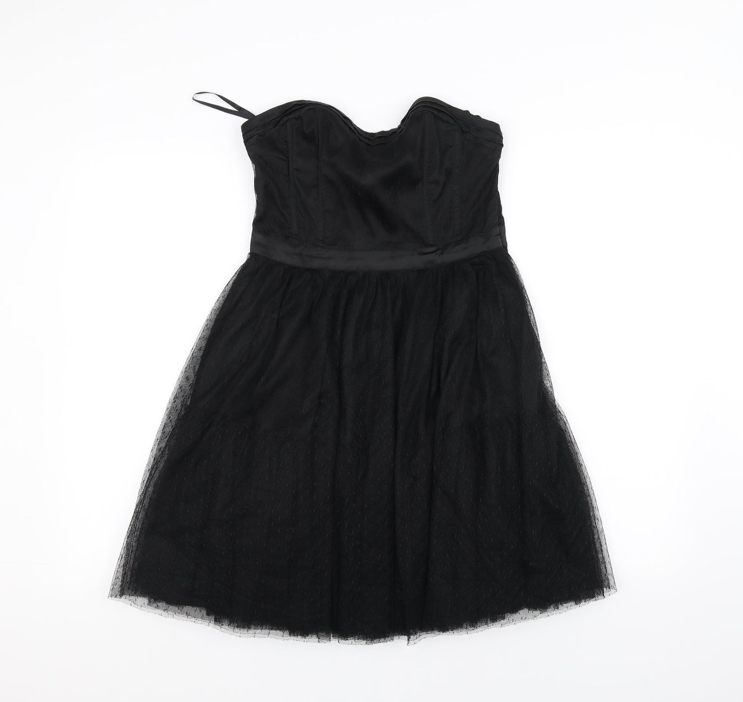 H&M Womens Black   A-Line  Size 10