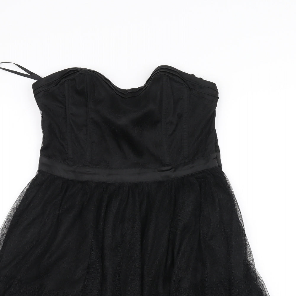 H&M Womens Black   A-Line  Size 10