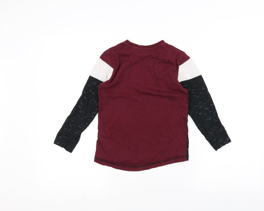 Primark Girls Red   Basic T-Shirt Size 5-6 Years