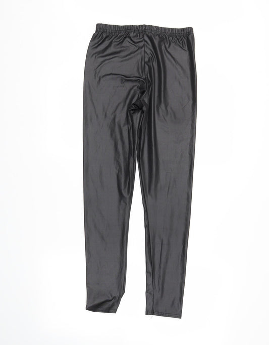 Boohoo Womens Black   Pedal Pusher Leggings Size 8 L26 in