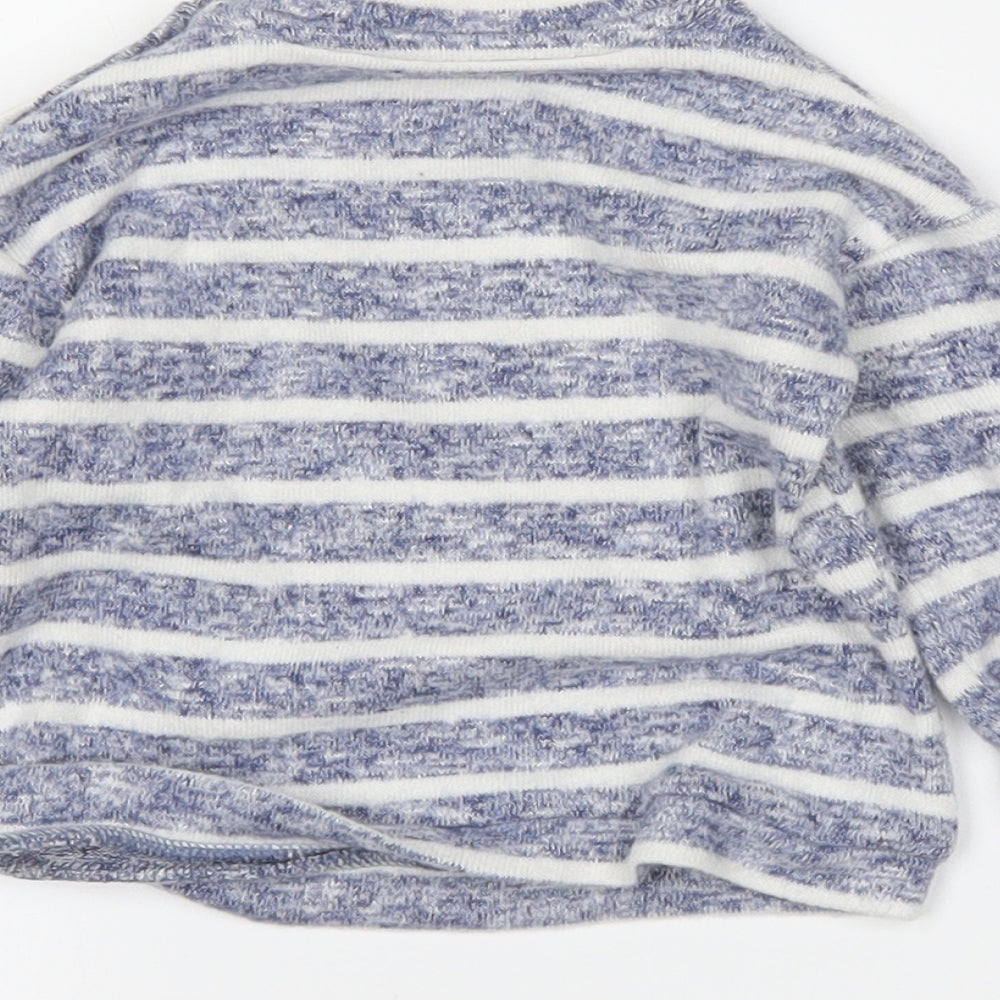 George Boys Blue Striped  Pullover Jumper Size 3-6 Months