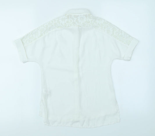 TU Girls White   Basic Blouse Size 6 Years