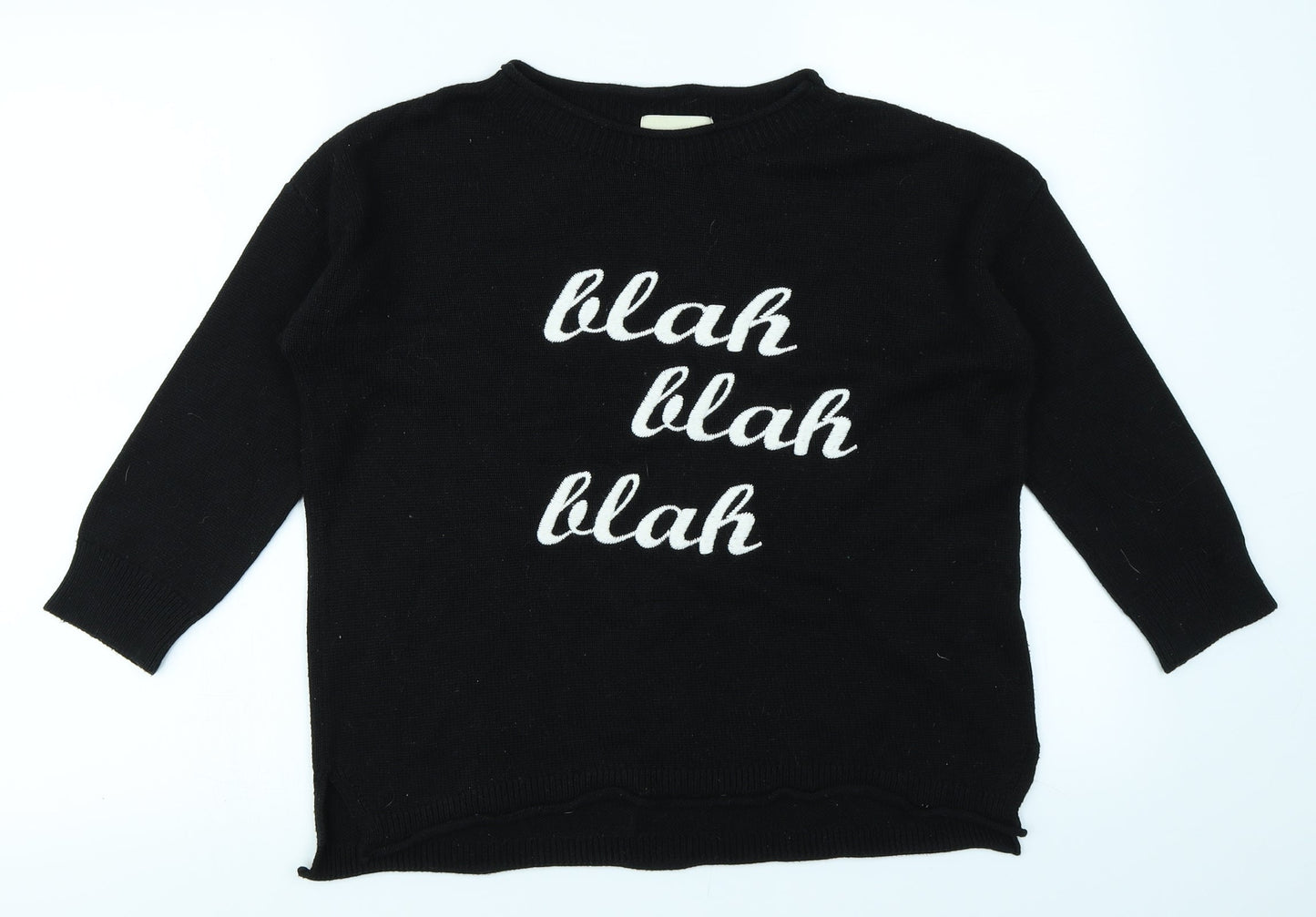 Papaya Womens Black   Pullover Jumper Size S