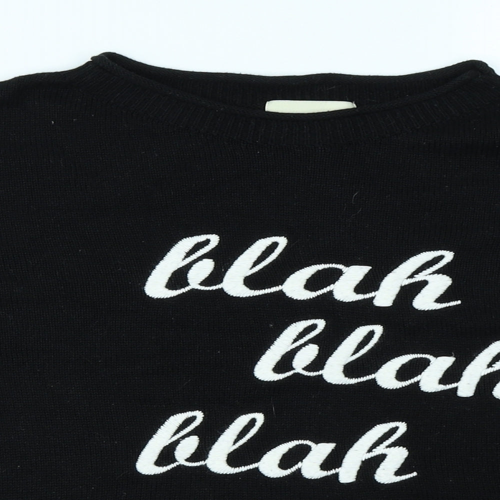 Papaya Womens Black   Pullover Jumper Size S