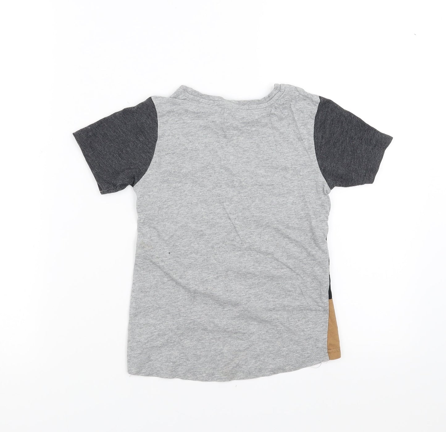 George Boys Grey   Basic T-Shirt Size 4-5 Years  - cool bro